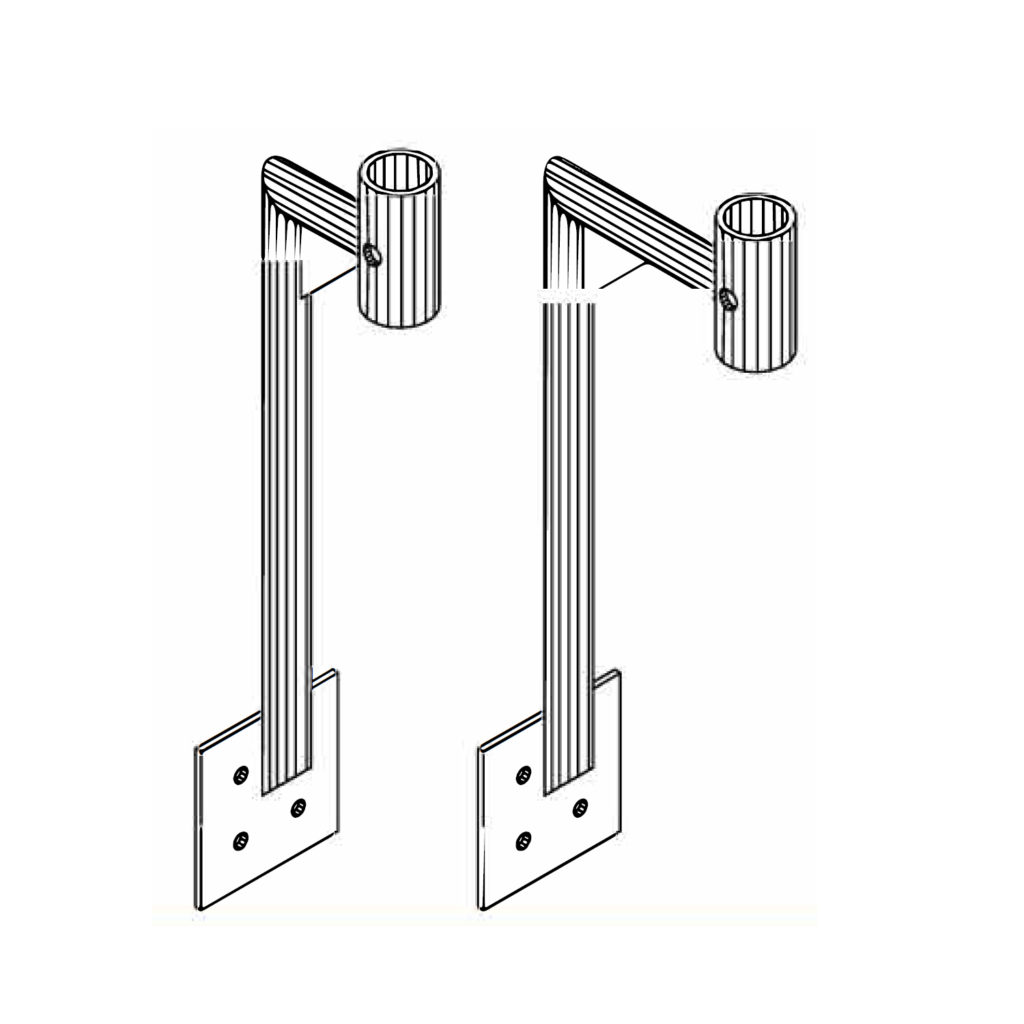 Flat Mounted Pipe Bracket Oceanside Iron & Steel Supply Inc.
