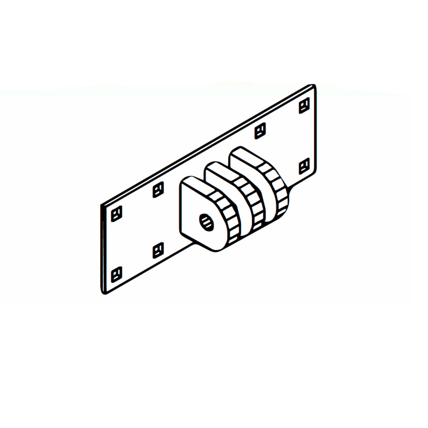 Heavy Duty Three Tabs Female Hinge
