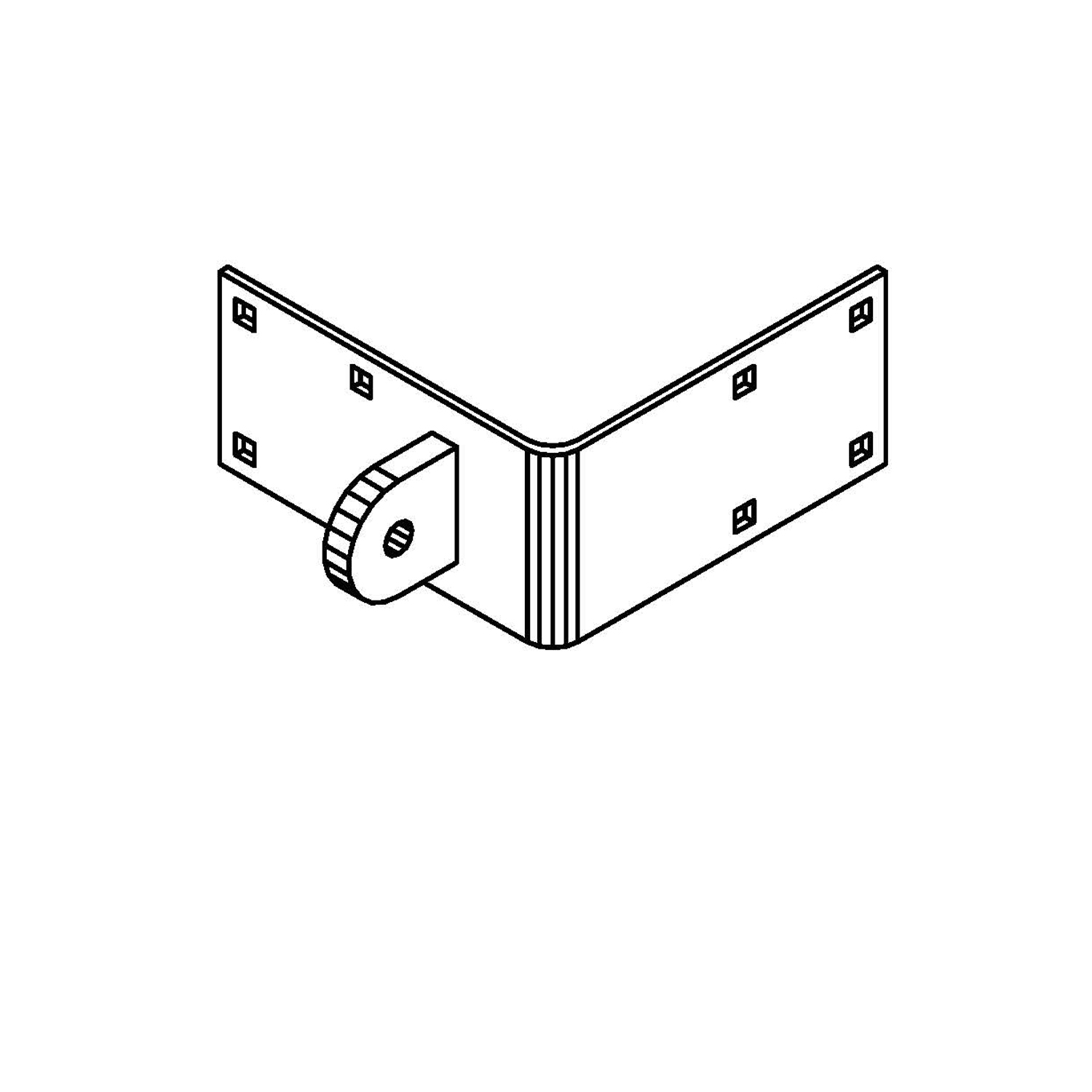 One Sided Male Corner Bracket